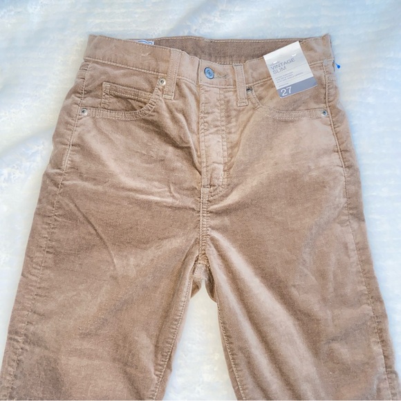 GAP Brown Flare Bootcut Jeans Suede Pants New Size 27 - Picture 4 of 9
